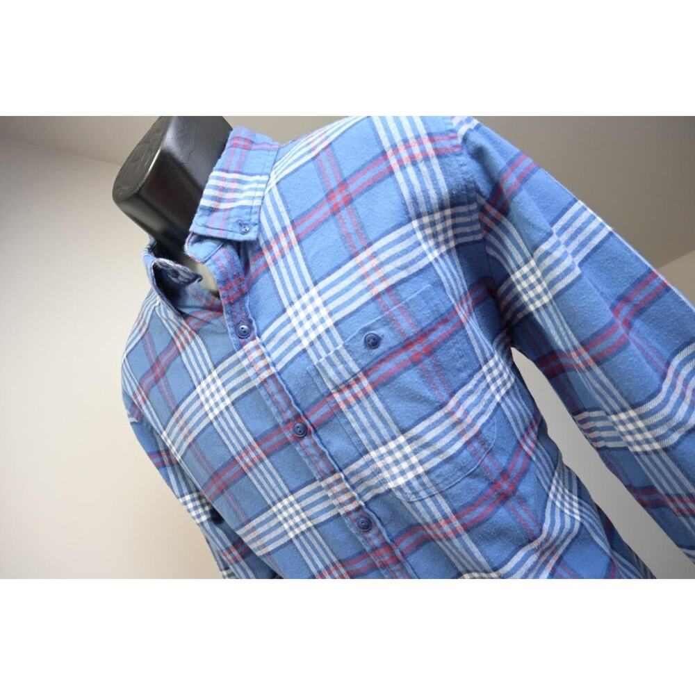 Vineyard Vines Slim Longshore Flannel Shirt Stretch Whale Plaid Mens Sz Large